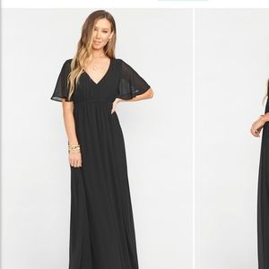 Show me your mumu black bridesmaids dress